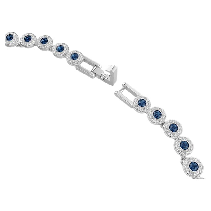 Una Angelic Halskette mit rundgeschliffenen Kristallen, blau, rhodiniert Una Angelic Halskette mit rundgeschliffenen Kristallen, blau, rhodiniert