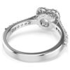 Una Angelic Motivring mit gemischten Schliffen, Herz, weiß, rhodiniert Una Angelic Motivring mit gemischten Schliffen, Herz, weiß, rhodiniert
