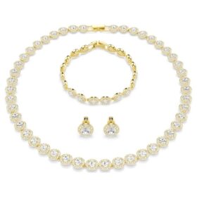 Una Angelic Set (3-teilig), Rundschliff, Weiß, vergoldet