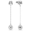 Una Angelic Tropfenohrringe, Rundschliff, Weiß, rhodiniert Una Angelic Tropfenohrringe, Rundschliff, Weiß, rhodiniert