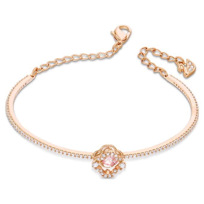 Una Armreif „Clover“, Rosa, roségoldfarben plattiert Una Armreif „Clover“, Rosa, roségoldfarben plattiert