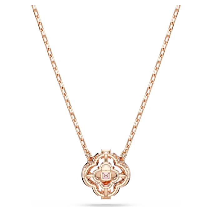 Una-Halskette „Clover“, Rosa, roségoldfarben plattiert Una-Halskette „Clover“, Rosa, roségoldfarben plattiert