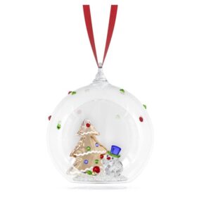 Weihnachtskugel „Holiday Cheers“ mit Baum und Schneemann
