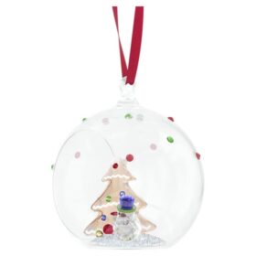 Weihnachtskugel „Holiday Cheers“ mit Baum und Schneemann